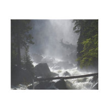 Brume de crique de poissons impression sur toile