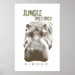 Brun de ton de la jungle Instinct™_Kiboko_2 Posters