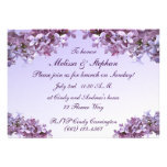 Brunch lilas de mariage invitations