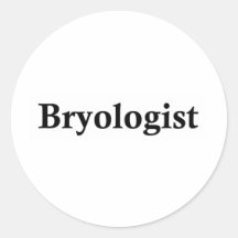 Bryologist Autocollant Rond