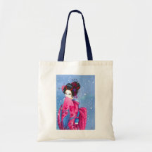 Budget Fourre-tout d'art de geisha de neige de sur Sacs
