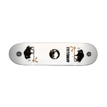 Buffalo blanc skateboards personnalisés