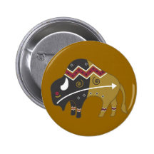 Buffalo indien tribal pin's