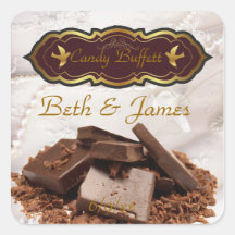 buffett de sucrerie autocollant