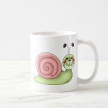 Buggin vous · Escargot · vert et rose Mugs
