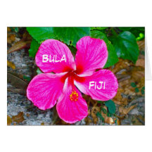 Bula, carte pour notes des Fidji