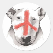 Bull-terrier anglais Angleterre Autocollants