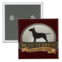 Bull-terrier Badge Avec Épingle