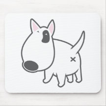 Bull-terrier - bully_illu_bruno_3c tapis de souris