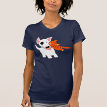 Bull-terrier de bande dessinée et T-shirt mignons 
