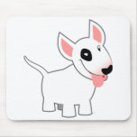 Bull-terrier mignon Mousepad de bande dessinée tapis de souris