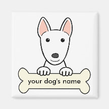 Bull-terrier personnalisé magnets pour réfrigérateur