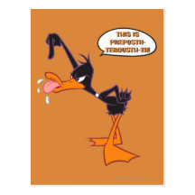 Bulle de la parole de Daffy Cartes Postales