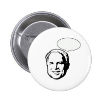 BULLE DE PENSÉE DE JOHN MCCAIN badges publicitaires