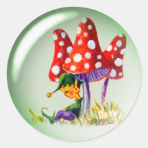 BULLE ELF de SOMMEIL par SHARON SHARPE Autocollant