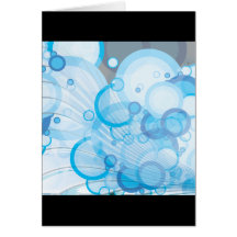 Bulles abstraites cartes de vœux