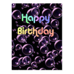 Bulles de joyeux anniversaire cartes postales