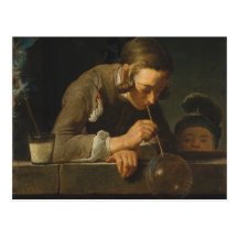Bulles de savon - Jean Siméon Chardin Cartes Postales