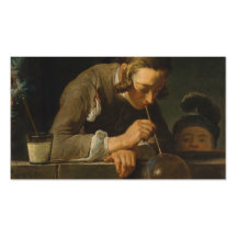 Bulles de savon - Jean Siméon Chardin Modèle De Carte De Visite