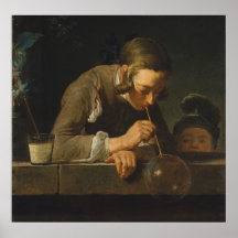 Bulles de savon - Jean Siméon Chardin Posters