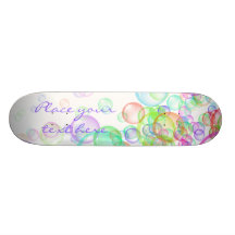 Bulles de savon planches à roulettes customisées