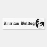 Bumpersticker américain de bouledogue autocollants pour voiture