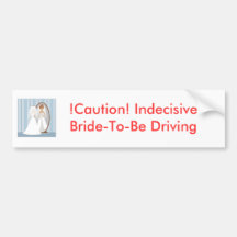 Bumpersticker de future mariée adhésifs pour voiture