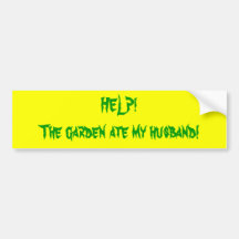 Bumpersticker de jardin autocollant pour voiture