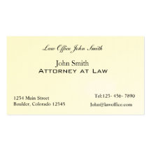 Bureau d'avocat cartes de visite personnelles