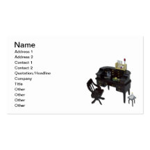 Bureau de bechers de tube à essai cartes de visite professionnelles