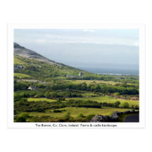 Burren, Kilfenora Cie. Clare, fermes de l'Irlande Carte Postale