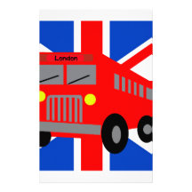 Bus in London Papier À Lettre Personnalisable