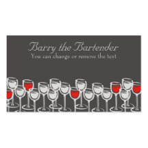 busin rouge de restauration de sommelier en verre  modèles de cartes de visite