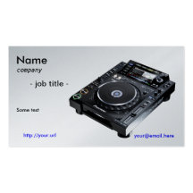 Businesscard du DJ Modèles De Cartes De Visite