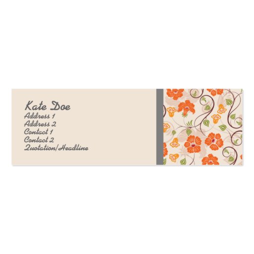 Businesscard élégant maigre cartes de visite professionnelles