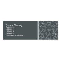 Businesscard élégant maigre cartes de visite professionnelles
