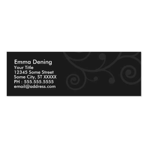 Businesscard élégant modèle de carte de visite