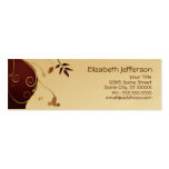 Businesscard élégant - or maigre modèle de carte de visite