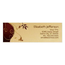 Businesscard élégant - or maigre modèle de carte de visite