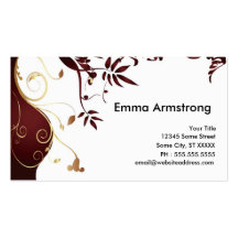 Businesscard fait sur commande élégant cartes de visite personnelles
