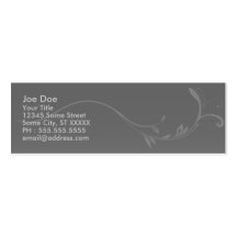 Businesscard maigre élégant cartes de visite personnelles