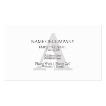 BusinessCards avec des cartes de profil de monogra Cartes De Visite Personnelles
