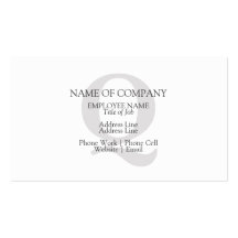 BusinessCards avec des cartes de profil de monogra Modèles De Cartes De Visite