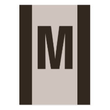 Businesscards de monogramme cartes de visite personnelles
