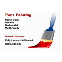 Businesscards de peintre carte de visite