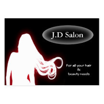 Businesscards de salon de coiffure carte de visite