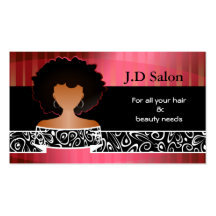 Businesscards de salon de coiffure cartes de visite professionnelles