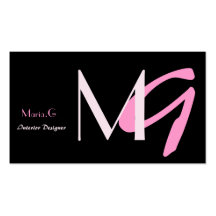 Businesscards modernes de monogramme modèles de cartes de visite