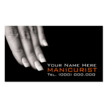 BusinessCards pour des salons de clou Modèle De Carte De Visite