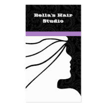 Businesscards pourpres de salon cartes de visite personnelles